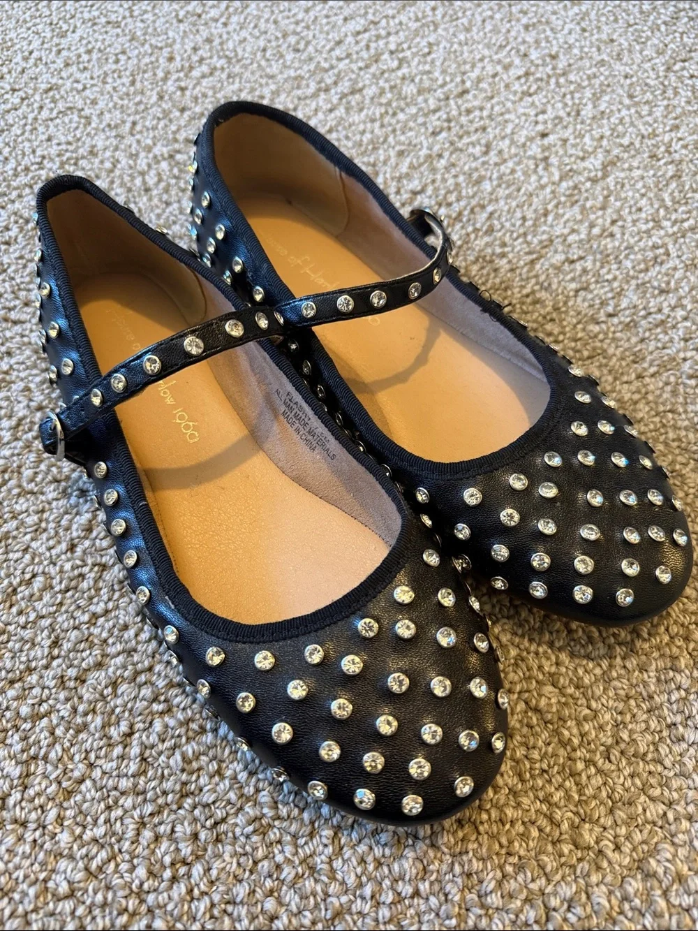 House of Harlow 1960 Flashy Studded Ballerina Flats Size 7.5